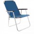 Кресло складное с пласт. подлокотн., размер Ш55*В80*Г70см., алюм. каркас, цв. синий (Jjyz-88)