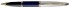 Перьевая ручка Waterman Carene Blue DeLuxe. Перо - золото18К, детали дизайна: позолота 23К