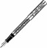 Перьевая ручка Parker Duofold Senior, цвет - серебристо-черный, перо - золото 18К