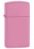 Зажигалка Zippo Slim® с покрытием Pink Matte, латунь/сталь, розовая, матовая, 30x10x55 мм