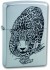 Зажигалка Zippo Leopard, с покрытием Satin Chrome™, латунь/сталь, серебристая, матовая, 36x12x56 мм