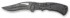 Нож складной Stinger, 90 мм (серебр.-черн.), рукоять: сталь/пластик (черн.), с клипом, коробка картон