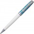 Шариковая ручка Pierre Cardin Color-Time, цвет - бирюзовый и белый. Упаковка B.