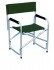Кресло раскладное, с подлокотниками, Ш55*В80*Г50см., алюмин. каркас, цвет зеленый Jjyz-002