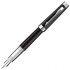 Перьевая ручка Parker Premier, цвет - черный/серебро, перо - золото 18К