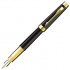 Перьевая ручка Parker Premier, цвет - черный/золото, перо - золото 18К