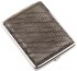 Портсигар S. Quire, сталь+искусственная кожа, бронзово-серый цвет с рисунком, 74*95*18 мм