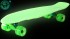402E-G Скейтборд Y-Scoo Big Fishskateboard Glow 27&quot; винил 68,6х19 с сумкой Green/green