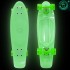 402E-G Скейтборд Y-Scoo Big Fishskateboard Glow 27&quot; винил 68,6х19 с сумкой Green/green