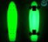402E-G Скейтборд Y-Scoo Big Fishskateboard Glow 27&quot; винил 68,6х19 с сумкой Green/green
