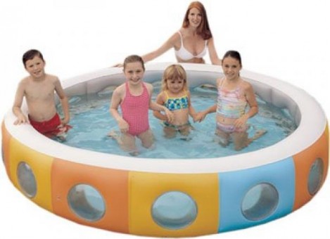 Бассейн Bestway Window Pool детский, с окошками, ремк. 183х183х61см, от 6лет, 51064b Бассейн Bestway Window Pool детский, с окошками, ремк. 183х183х61см, от 6лет, 51064b