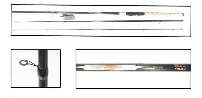 Удилище Caiman Superman Match IM6, SIС вес 285гр, - 3 колена, 3,6м Удилище Caiman Superman Match IM6, SIС вес 285гр, - 3 колена, 3,6м