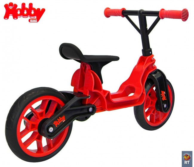 ОР503 Беговел Hobby bike Magestic red black