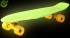 402E-Y Скейтборд Y-Scoo Big Fishskateboard Glow 27&quot; винил 68,6х19 с сумкой Yellow/yellow