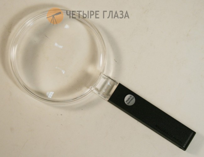 Лупа на ручке двояковыпуклая Eschenbach Economic 2x, 100 мм Лупа на ручке двояковыпуклая Eschenbach Economic 2x, 100 мм