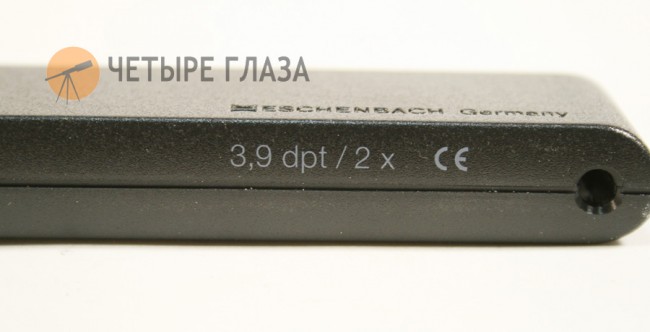Лупа на ручке двояковыпуклая Eschenbach Economic 2x, 100 мм Лупа на ручке двояковыпуклая Eschenbach Economic 2x, 100 мм