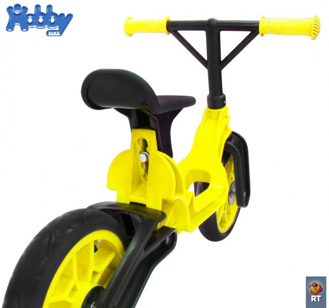 ОР503 Беговел Hobby bike Magestic yellow black