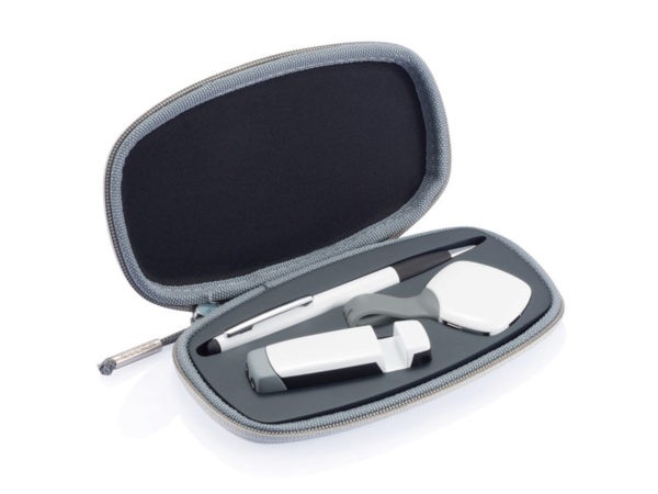 Набор аксессуаров для мобильных устройств XD Design Tega (P317.203), белый с серым