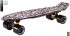 401G-Sc Скейтборд Y-Scoo Fishskateboard Print 22&quot; винил 56,6х15 с сумкой Scull