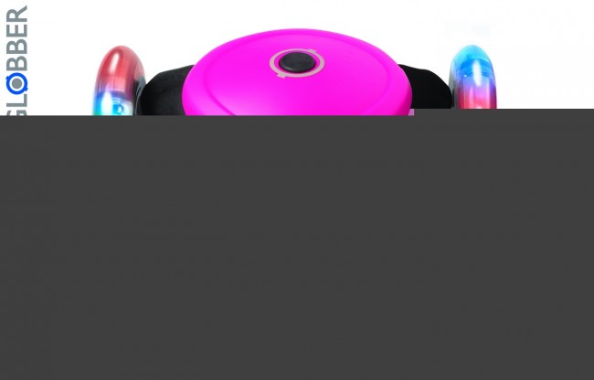 424-013 Самокат Globber Primo Fantasy с 3 светящимися колесами Logo Neon pink