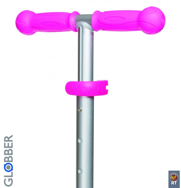 424-013 Самокат Globber Primo Fantasy с 3 светящимися колесами Logo Neon pink
