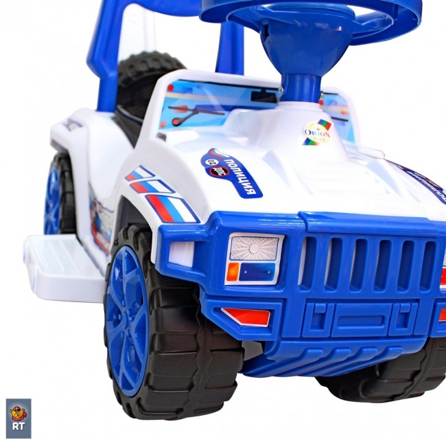 Каталка с родительской ручкой Race Mini Formula 1 Полиция