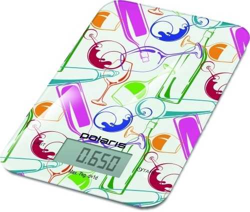 Весы кухонные электронные Polaris PKS 0741DG Italy макс. вес:7кг белый/рисунок Весы кухонные электронные Polaris PKS 0741DG Italy макс. вес:7кг белый/рисунок