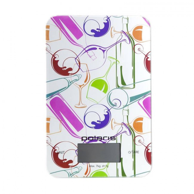 Весы кухонные электронные Polaris PKS 0741DG Italy макс. вес:7кг белый/рисунок Весы кухонные электронные Polaris PKS 0741DG Italy макс. вес:7кг белый/рисунок
