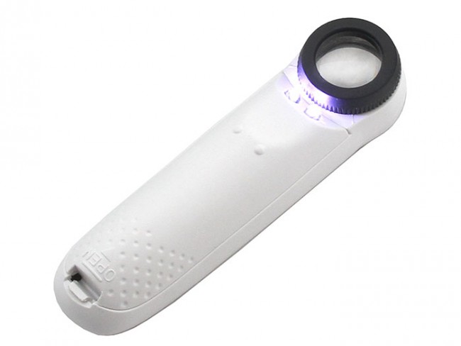 Лупа на ручке Veber 20x, 21 мм, с подсветкой (6B-1B) Лупа на ручке Veber 20x, 21 мм, с подсветкой (6B-1B)