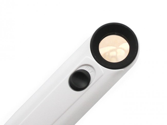 Лупа на ручке Veber 20x, 21 мм, с подсветкой (6B-1B) Лупа на ручке Veber 20x, 21 мм, с подсветкой (6B-1B)