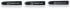 Картридж FranklinCovey для перьевой ручки (3 шт), черный; блистер