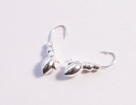 Мормышка вольфрамовая, Kutbert Мураш d8.2мм., 0,45гр., цв. серебро (5 шт./уп.)