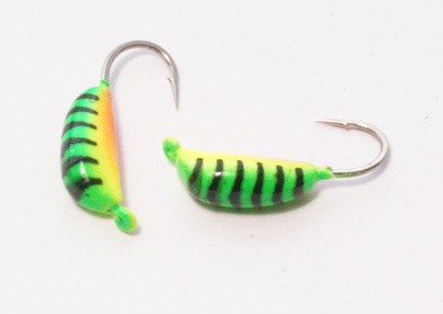 Мормышка вольфрамовая, Kutbert Банан с ушком d2.5 мм., 0,28гр., цв. Y-N3 (2 шт./уп.)