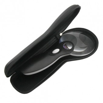 Лупа на ручке Veber 3/6х, 90 мм, с подсветкой (789-90) Лупа на ручке Veber 3/6х, 90 мм, с подсветкой (789-90)