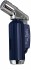 Зажигалка "Pierre Cardin" газовая турбо, сплав цинка, покрытие хром + син. лак, матовая, 3,0х2,0х9,0см