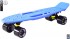 405-B Скейтборд Y-Scoo Skateboard Fishbone с ручкой 22&quot; винил 56,6х15 с сумкой Blue/black