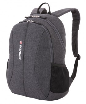 Рюкзак Wenger 13', cерый, ткань Grey Heather/ полиэстер 600D PU, 33х16х45 см, 23 л Рюкзак Wenger 13', cерый, ткань Grey Heather/ полиэстер 600D PU, 33х16х45 см, 23 л
