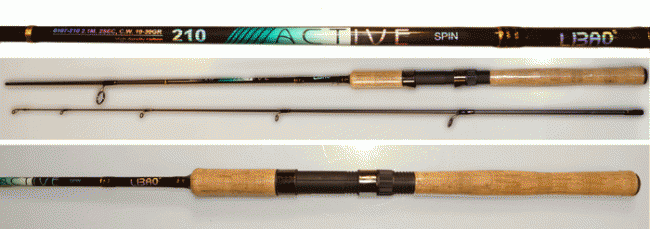 Спиннинг Active Spin 2,7 м. - тест 5-25 грамм. вес 185 г carbon