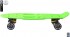 405-G Скейтборд Y-Scoo Skateboard Fishbone с ручкой 22&quot; винил 56,6х15 с сумкой Green/black