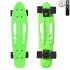 405-G Скейтборд Y-Scoo Skateboard Fishbone с ручкой 22&quot; винил 56,6х15 с сумкой Green/black