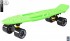 405-G Скейтборд Y-Scoo Skateboard Fishbone с ручкой 22&quot; винил 56,6х15 с сумкой Green/black