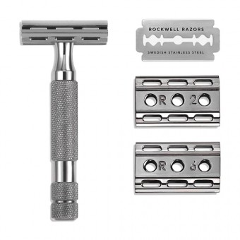 Т-образная бритва Rockwell 6C, темный хром Т-образная бритва Rockwell 6C, темный хром