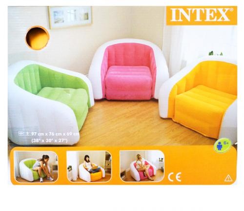 Кресло Intex, Cafe Club Chair, размер 67х76х69 см, 68571NP Кресло Intex, Cafe Club Chair, размер 67х76х69 см, 68571NP