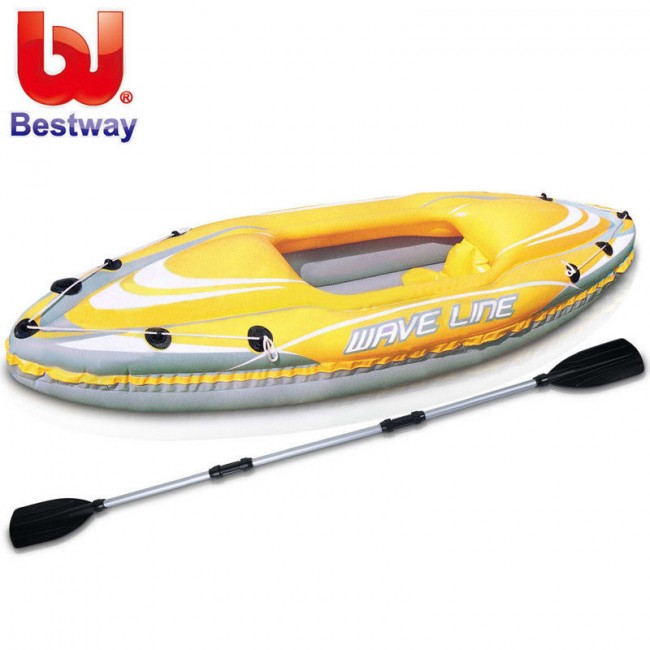 Лодка Bestway Wave Line Kayak Set каяк, одноместная, 280х76см, алюминиевые весла   (65019B) Лодка Bestway Wave Line Kayak Set каяк, одноместная, 280х76см, алюминиевые весла   (65019B)