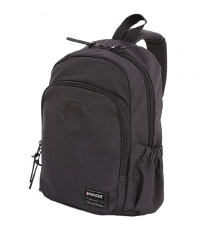 Рюкзак Wenger 13', cерый, ткань Grey Heather/ полиэстер 600D PU, 25х14х35 см, 12 л Рюкзак Wenger 13', cерый, ткань Grey Heather/ полиэстер 600D PU, 25х14х35 см, 12 л