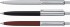 Шариковая ручка Hauser Half Metal, металл+пластик, в дисплее