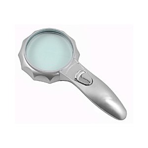 Лупа Kromatech ручная граненая 4х, 75 мм, с подсветкой (6 LED), серебристая TH-600556 Лупа Kromatech ручная граненая 4х, 75 мм, с подсветкой (6 LED), серебристая TH-600556
