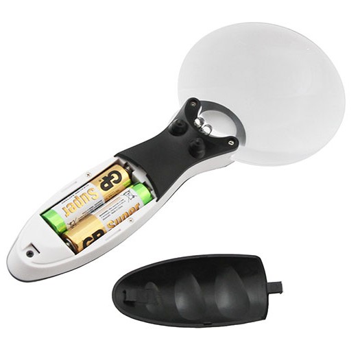 Лупа на ручке Veber 3/6x, 90 мм, с подсветкой (G-288-090) Лупа на ручке Veber 3/6x, 90 мм, с подсветкой (G-288-090)