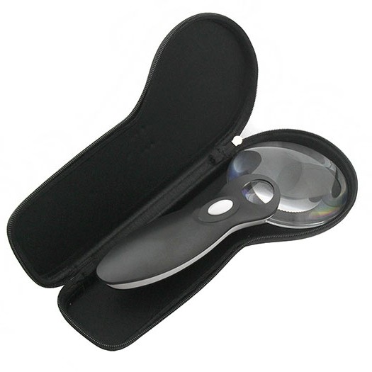 Лупа на ручке Veber 3/6x, 90 мм, с подсветкой (G-288-090) Лупа на ручке Veber 3/6x, 90 мм, с подсветкой (G-288-090)