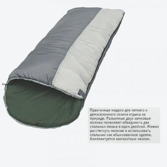 Мешок спальный Чайка Graphit 500, одеяло с подг., 190+35*85см., Taffeta, бязь, темп. реж. -17 -20 Мешок спальный Чайка Graphit 500, одеяло с подг., 190+35*85см., Taffeta, бязь, темп. реж. -17 -20